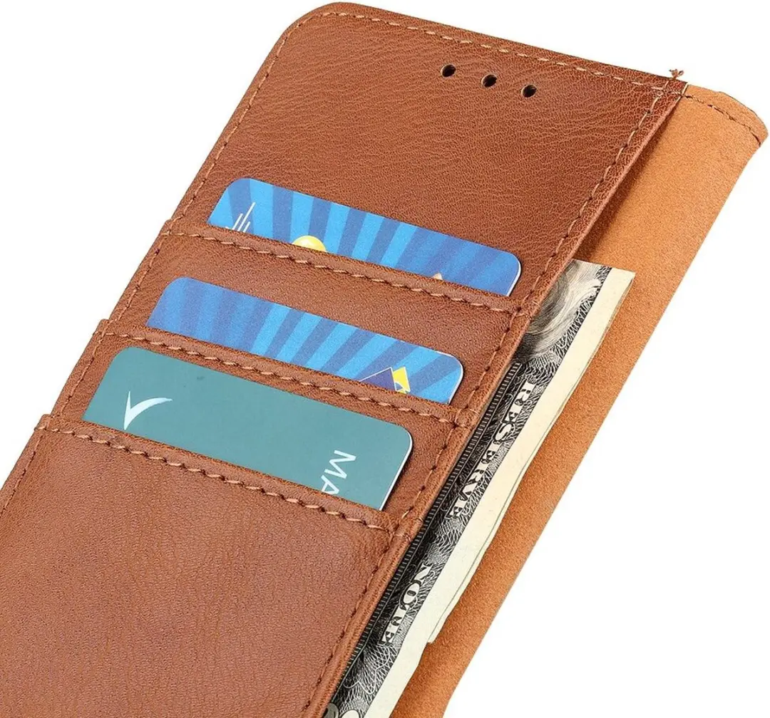 Khazneh Nokia G42 Hoesje Portemonnee - Bruin
