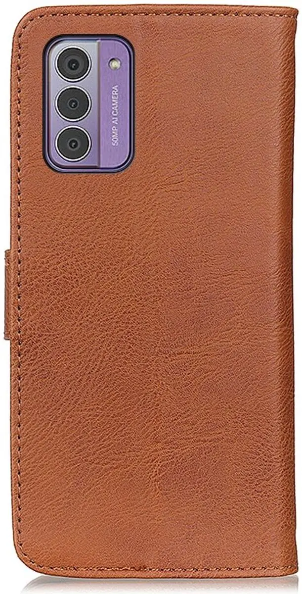 Khazneh Nokia G42 Hoesje Portemonnee - Bruin