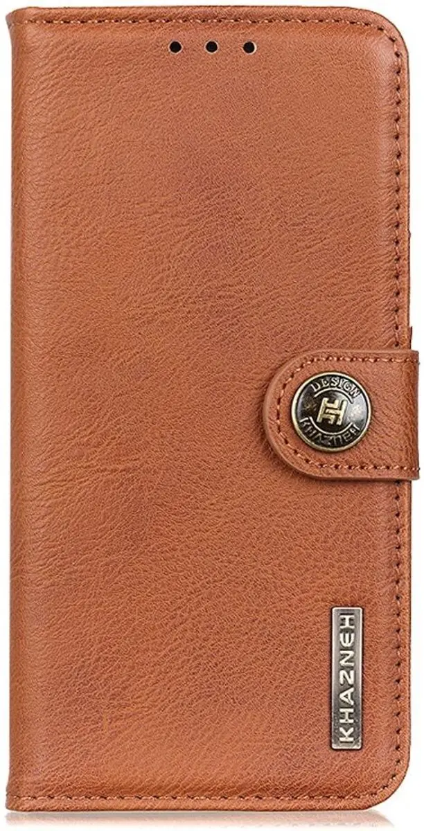 Khazneh Nokia G42 Hoesje Portemonnee - Bruin