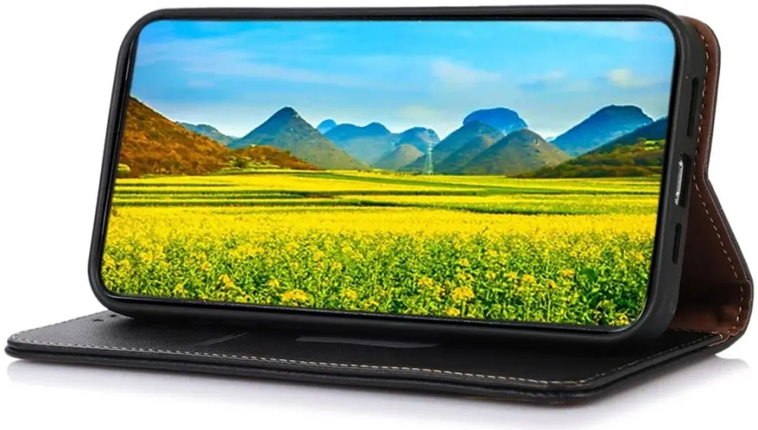 Khazneh Xiaomi 14 Wallet Hoesje - 2 Pasjes - Zwart