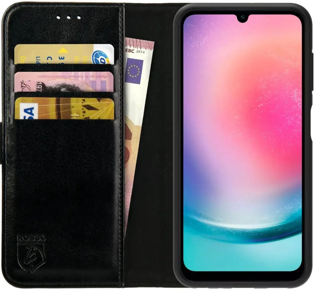 Rosso Element Book Case Wallet Hoesje Geschikt voor Samsung Galaxy A25