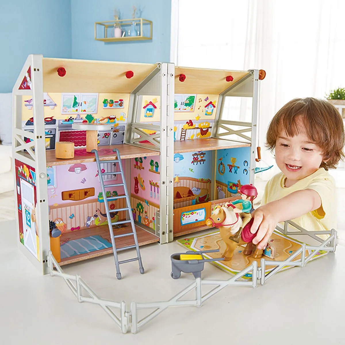 Hape Ponyhof Poppenhuispop - Veelkleurig