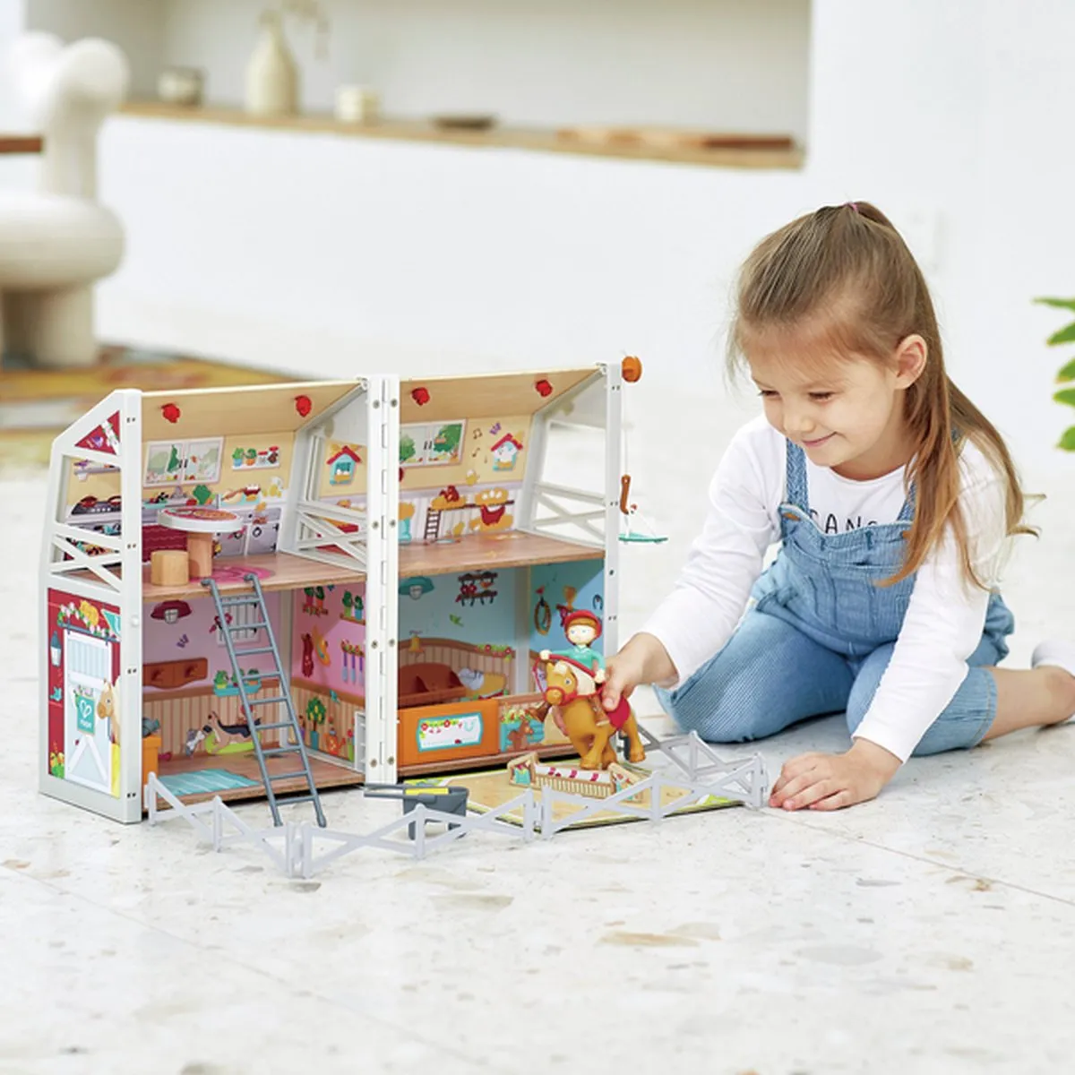 Hape Ponyhof Poppenhuispop