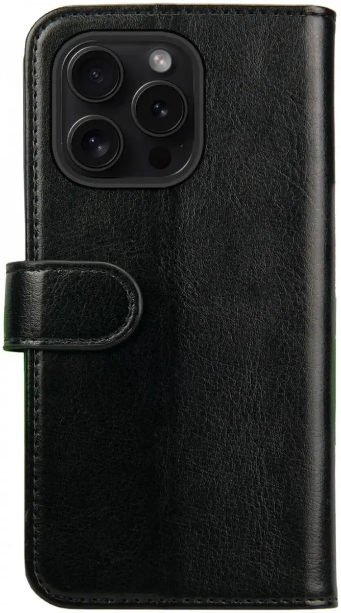 Rosso Element Wallet Book Case 193553 - iPhone 16 Pro Max - 3 Pasjes - Zwart