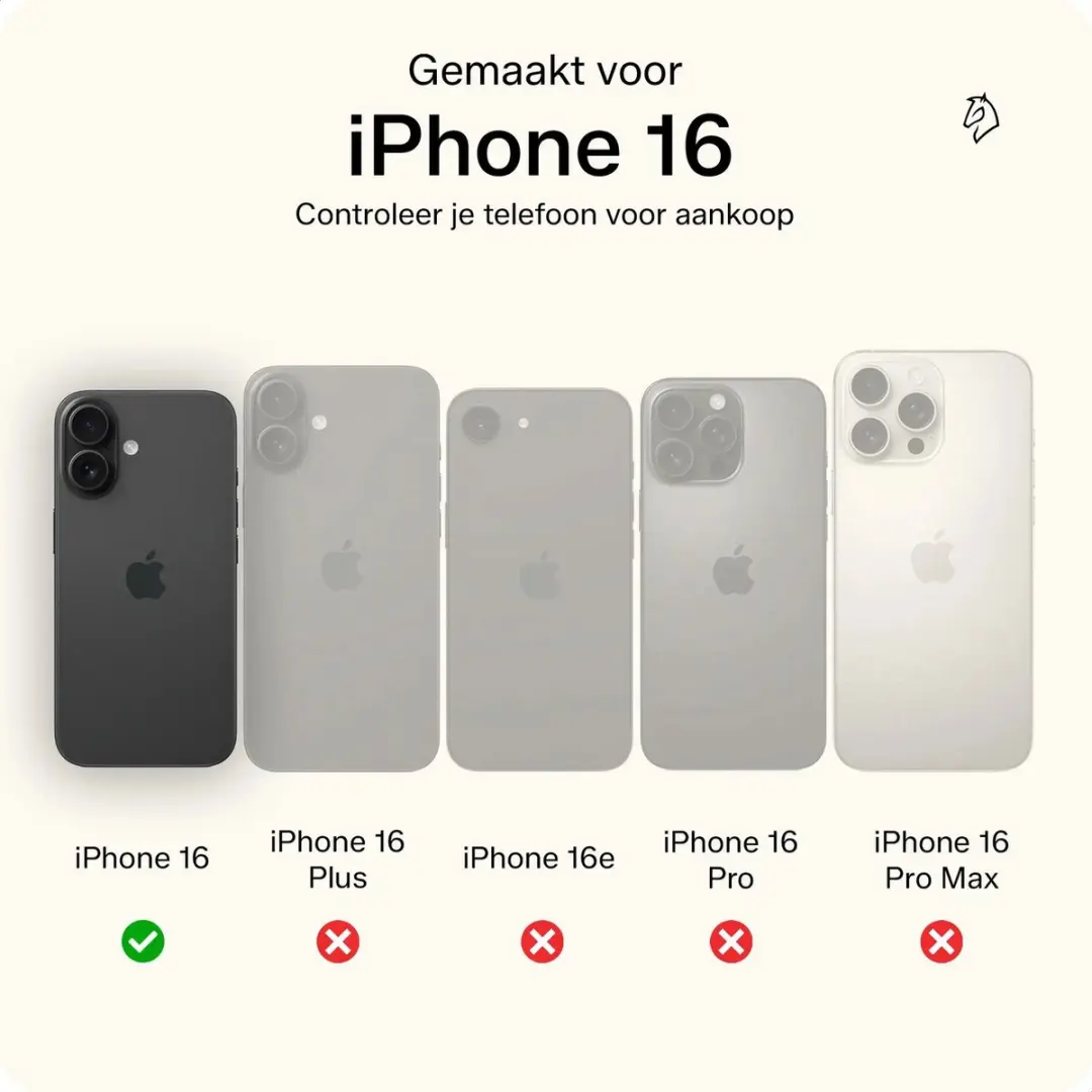 Rosso Elite 193589 Hoesje iPhone 16 - Echt Leer Lichtbruin - 3 Pasjes
