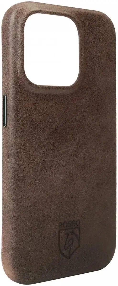 Rosso Elite 193637 Hoesje iPhone 16 Pro - Echt Leer - Bruin