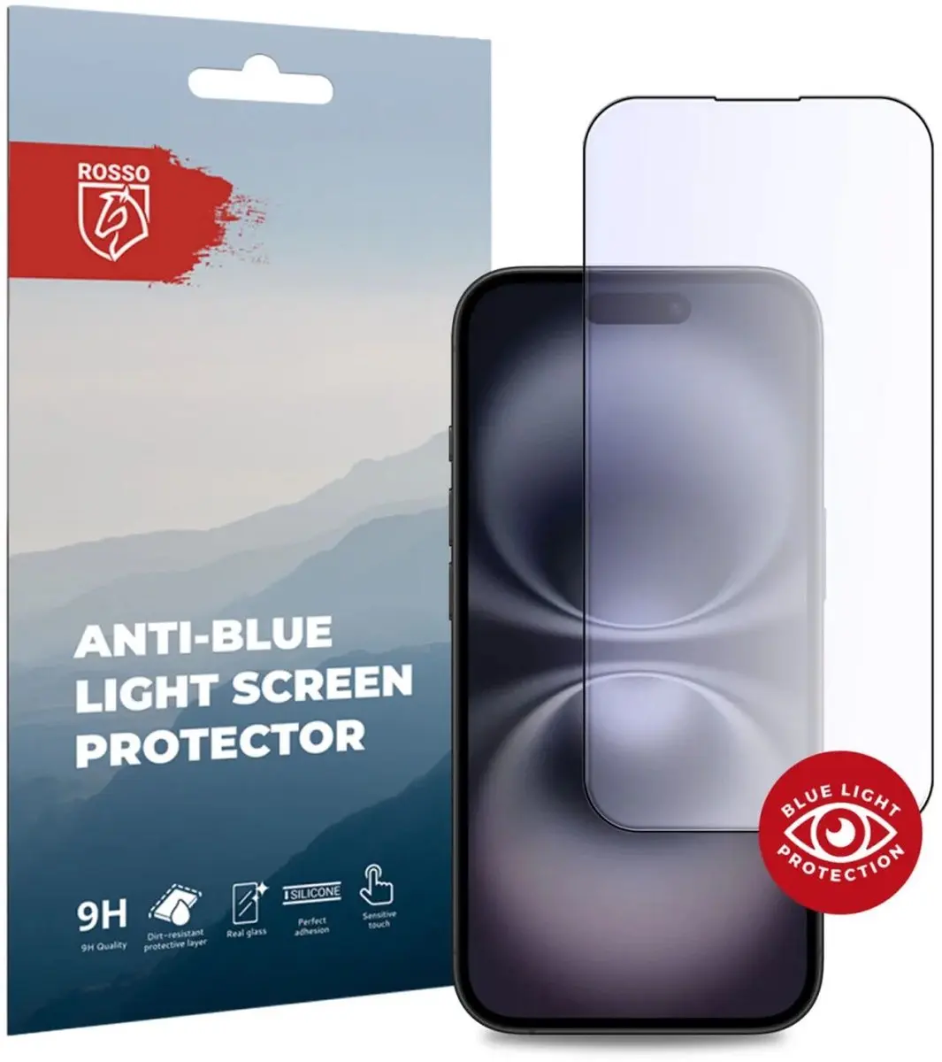 Rosso Anti-Blue Light Tempered Glass Geschikt voor Apple iPhone 16