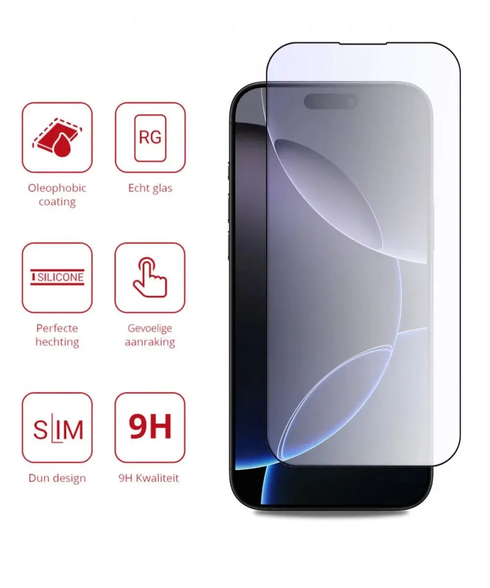 Rosso Anti-Blue Light Tempered Glass iPhone 16 Pro Max - Blauw lichtfilter