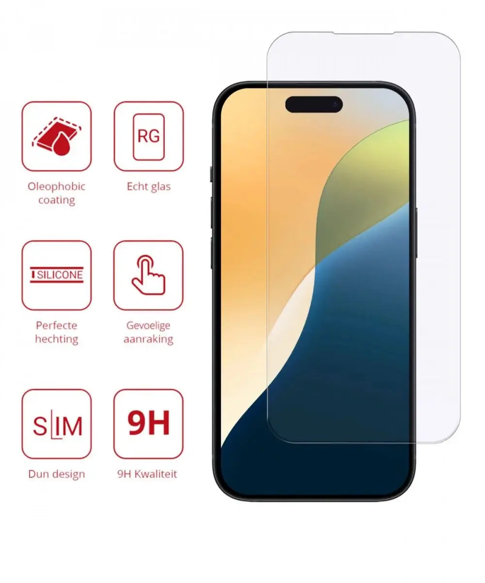 Rosso Screen Protector iPhone 16 Pro Max 9H - Glasplaatje