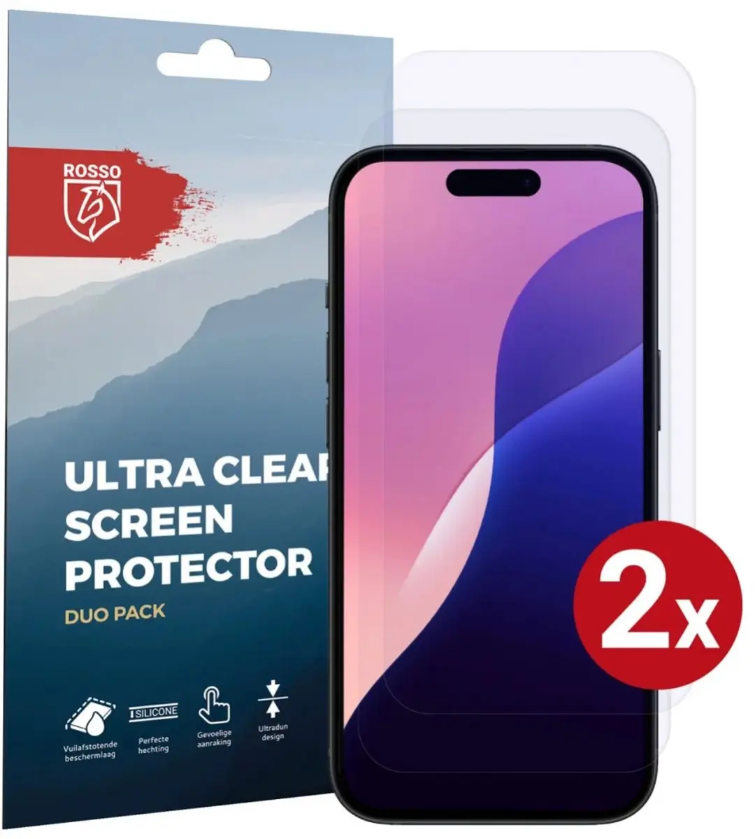 Rosso Screen Protector Geschikt voor Apple iPhone 16 Pro