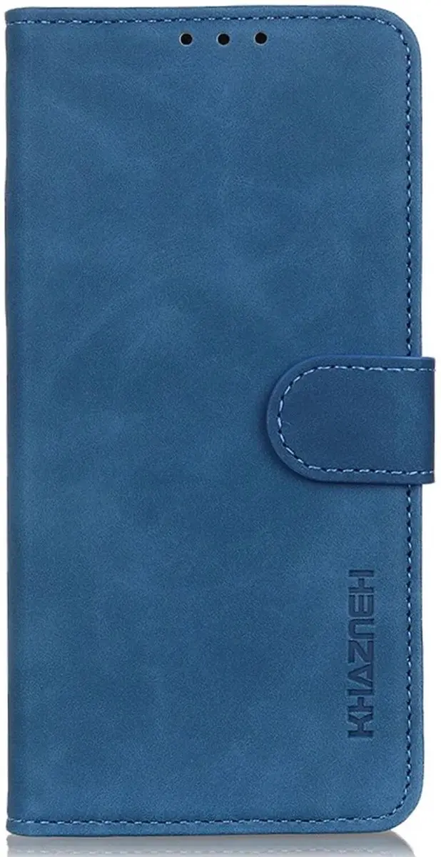 Khazneh Hoesje Xiaomi Poco F6 Retro Wallet - Blauw - afbeelding 6 van 6