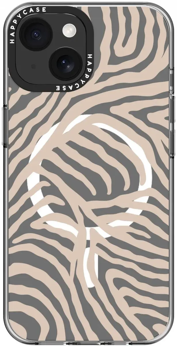 HappyCase Joy Hoesje iPhone 15 - MagSafe - Safari Tiger Print - afbeelding 6 van 6