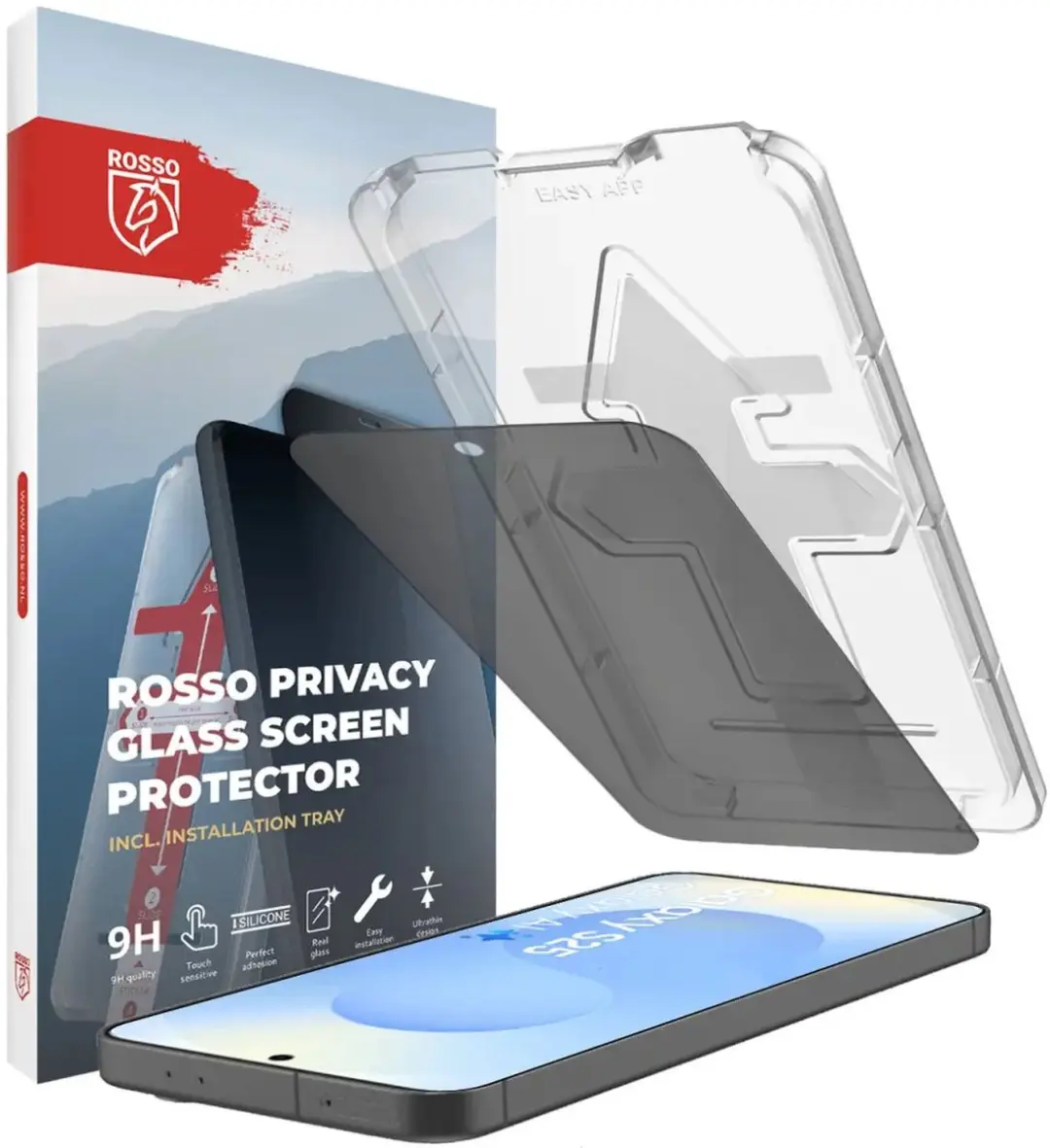 Rosso Privacy Screen Protector Geschikt voor Samsung Galaxy S25