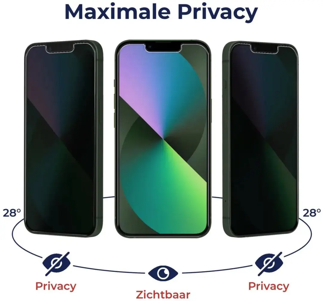 Rosso Privacy Screen Protector Samsung Galaxy S25 - 9H Glas