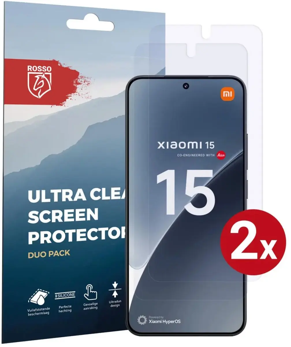 Rosso Screen Protector Geschikt voor Xiaomi 15