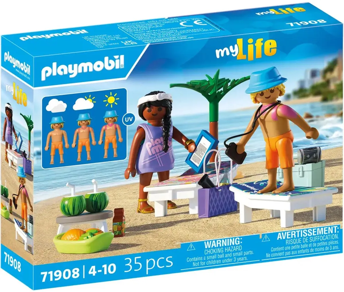 Playmobil Stranduitje met koppel 71908