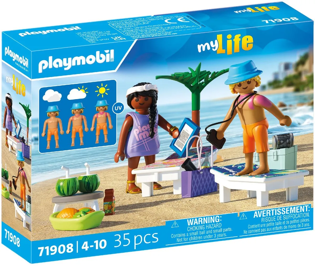 Playmobil Stranduitje met koppel 71908