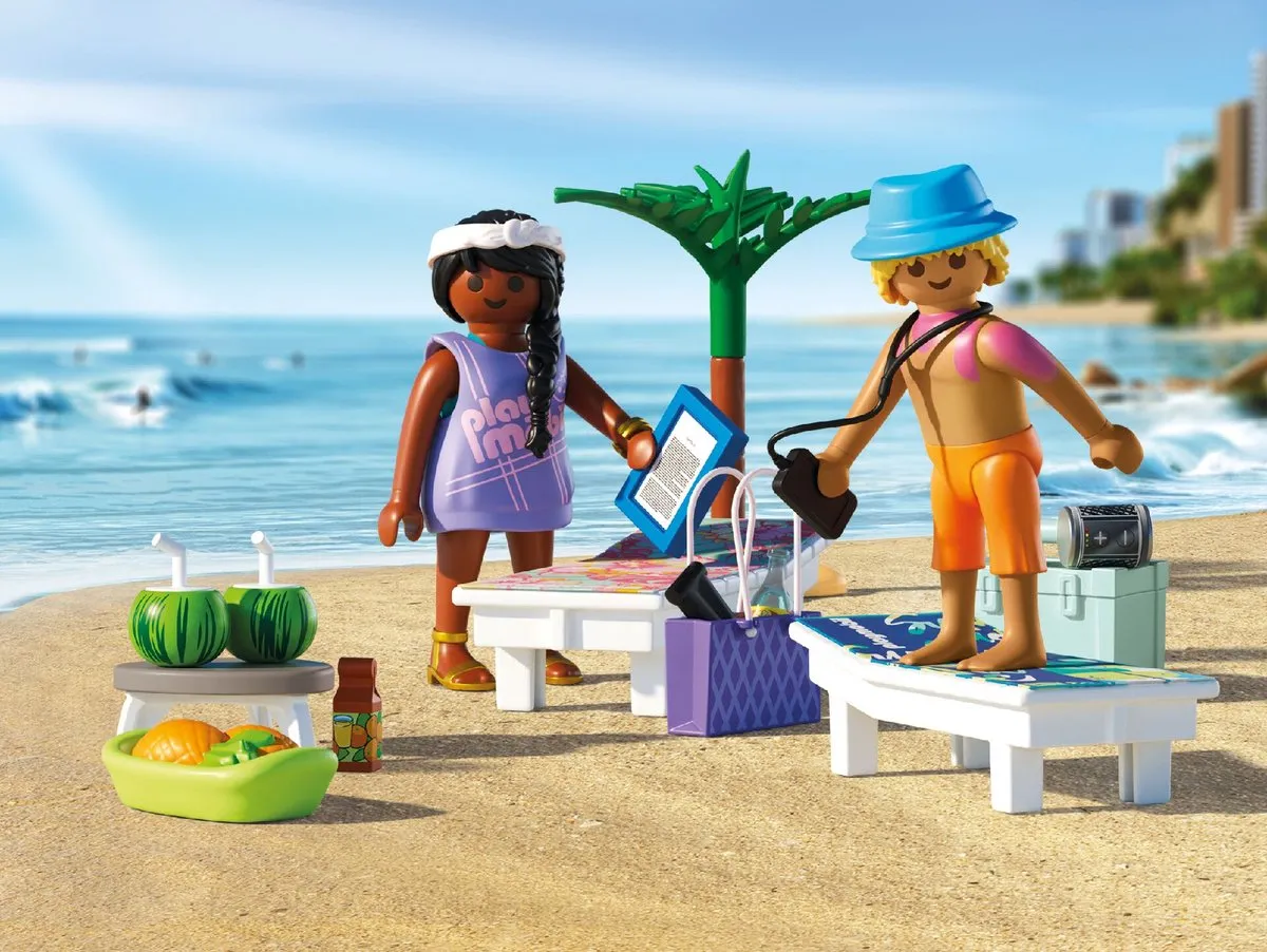 Playmobil Stranduitje met koppel 71908