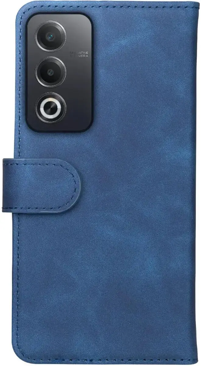 Rosso Element Wallet Book Case 208746 - Oppo A80 - 3 Pasjes - Blauw