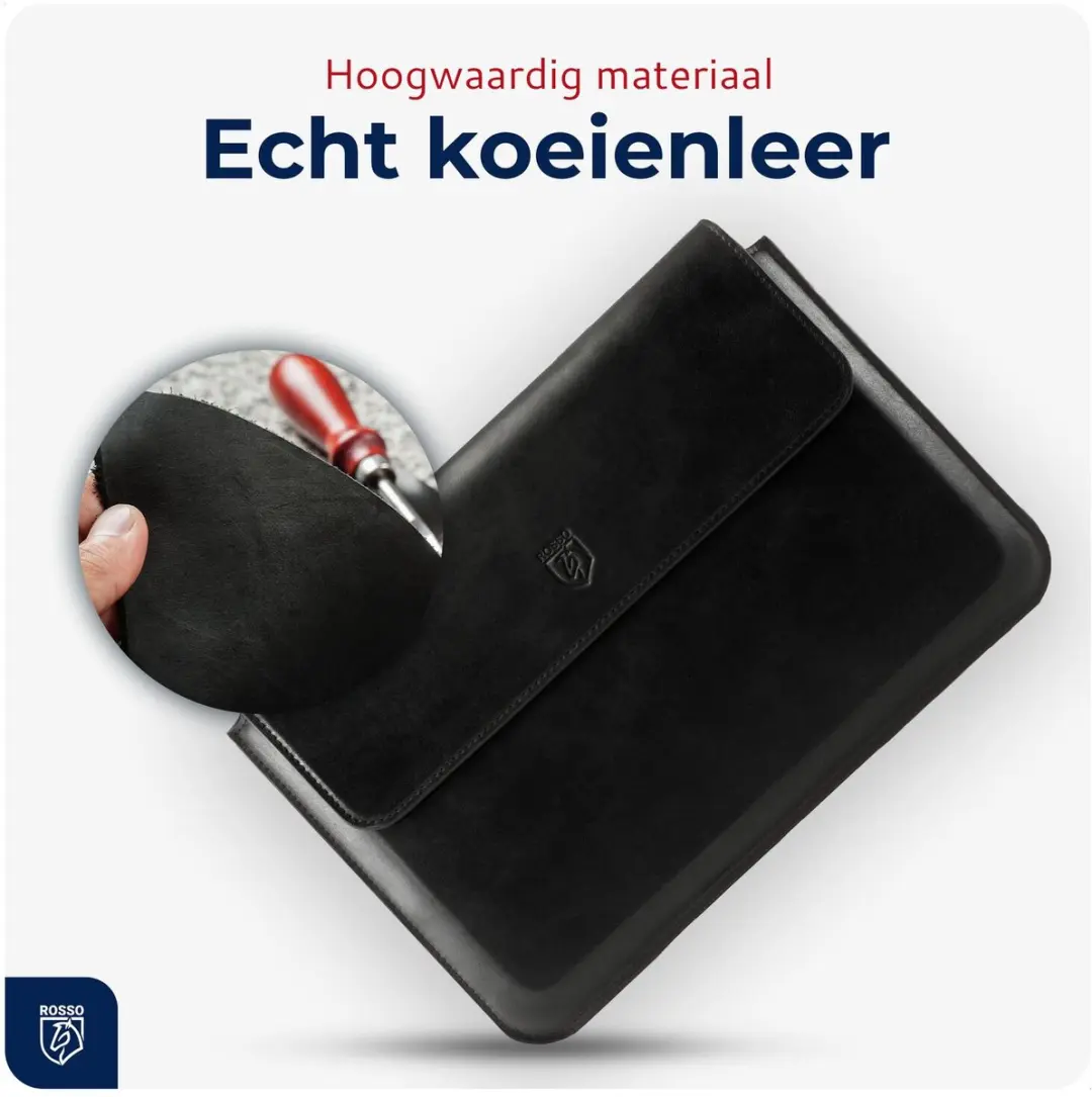 Rosso Deluxe Sleeve 216807 Laptophoes - 32x25cm - Zwart