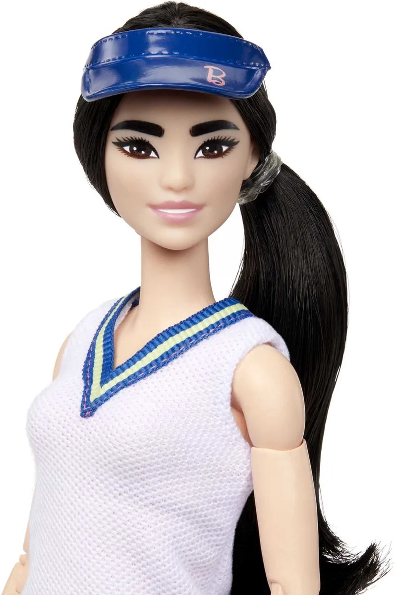 Barbie Made to Move Tennisspeelster Pop - Meerkleurig - afbeelding 4 van 6