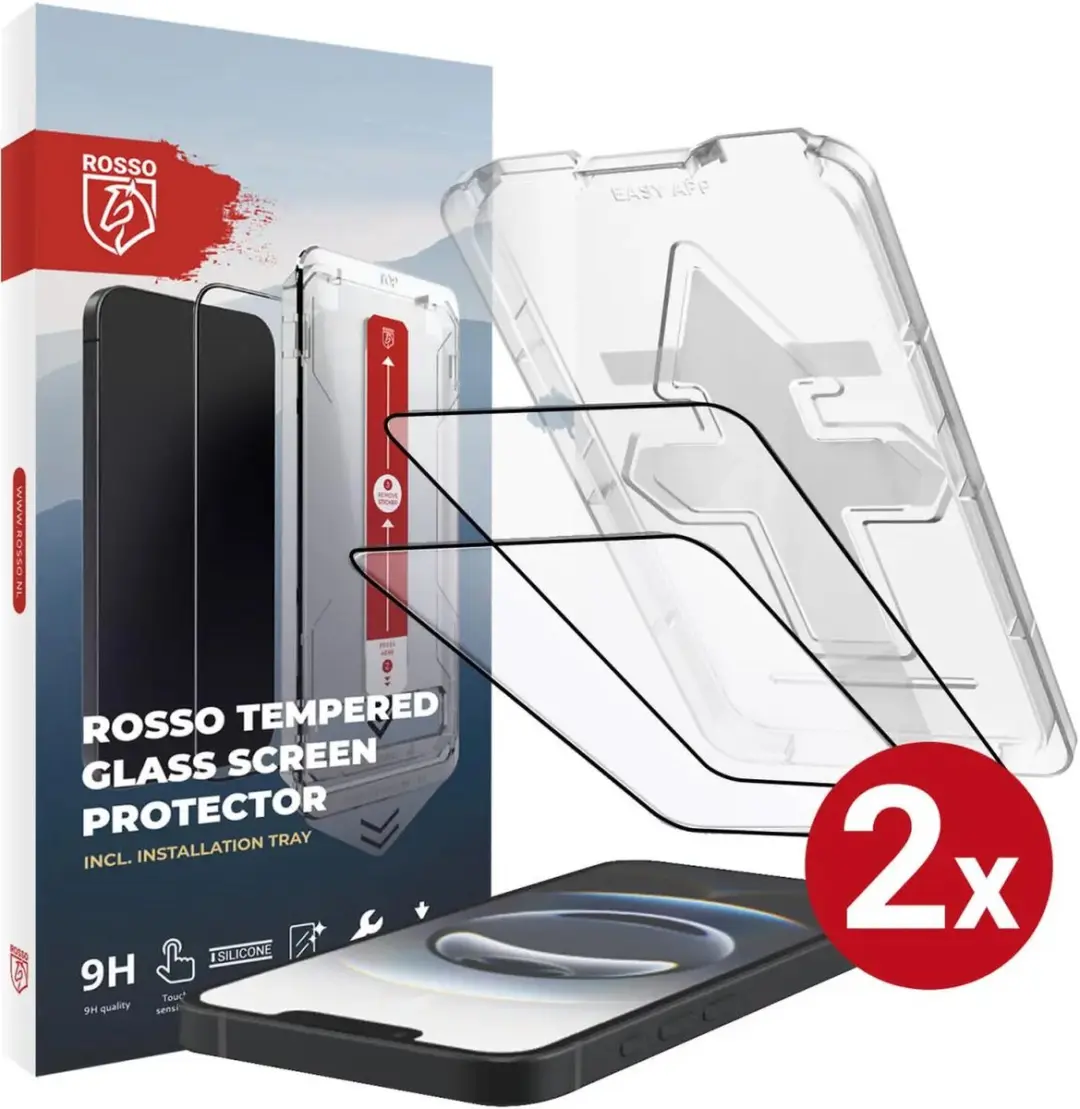Rosso Screenprotector Geschikt voor iPhone 17e / 16e