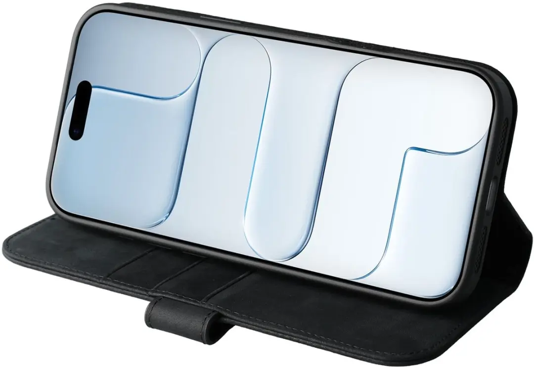Rosso Elite 218805 Hoesje iPhone Air - MagSafe - 3 Pasjes - Zwart