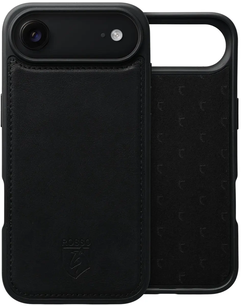 Rosso Elite 218805 Hoesje iPhone Air - MagSafe - 3 Pasjes - Zwart - afbeelding 6 van 6