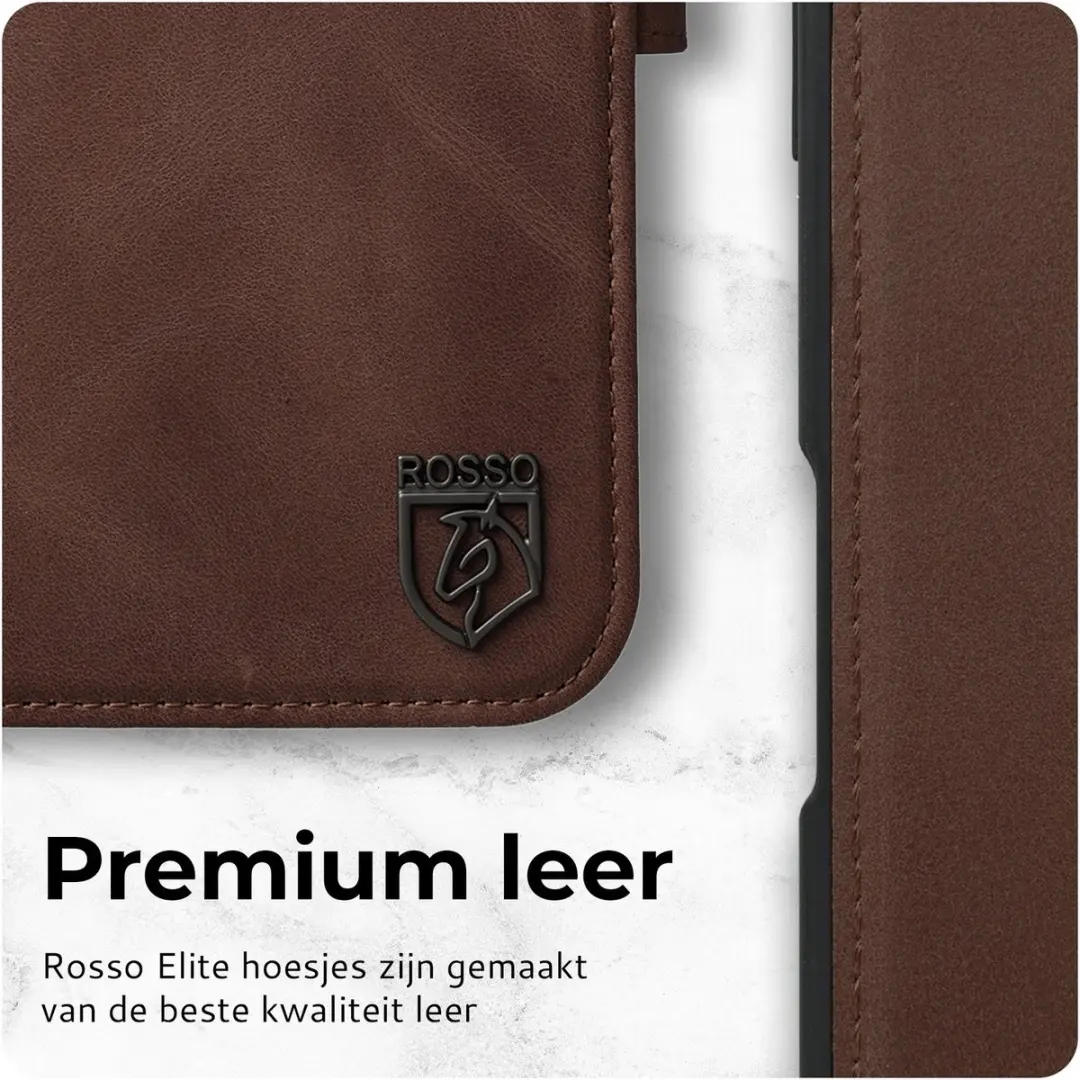 Rosso Elite 218790 Hoesje iPhone 17 Pro - Bruin - 3 Pasjes