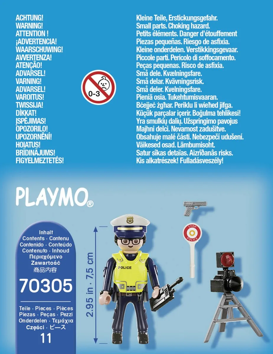 Playmobil Special Plus Politieman 70305 - Multicolor - afbeelding 5 van 6