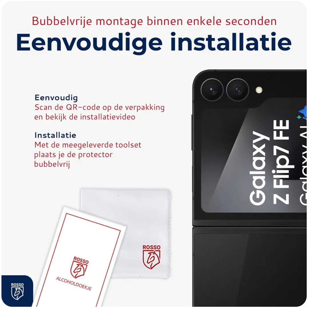 Rosso Camera Protector Samsung Galaxy Z Flip 7 - Ultra Dun Glas