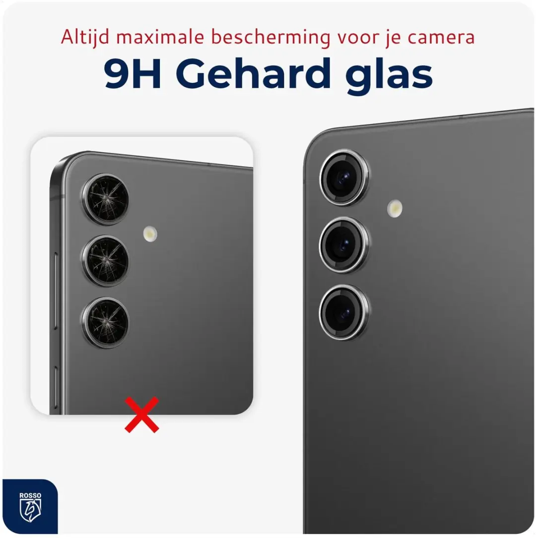 Rosso Camera Frame Protector Samsung Galaxy S24+ - 9H Glas - Transparant