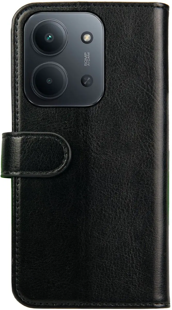 Rosso Element Wallet Book Case 228300 - Xiaomi Redmi 15C - 3 Pasjes - Zwart