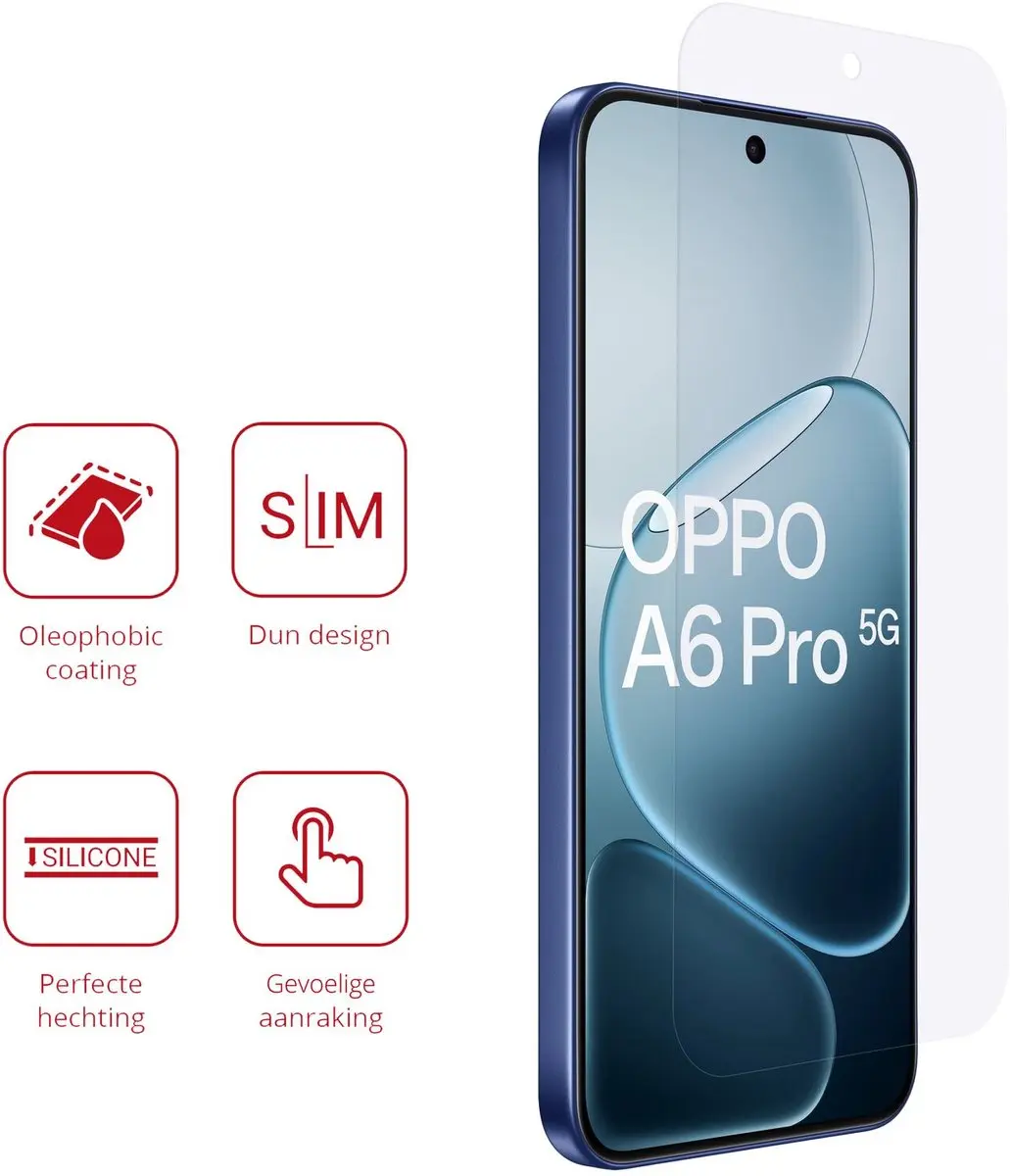 Rosso Screen Protector Oppo A6 Pro 5G - 2 Stuks