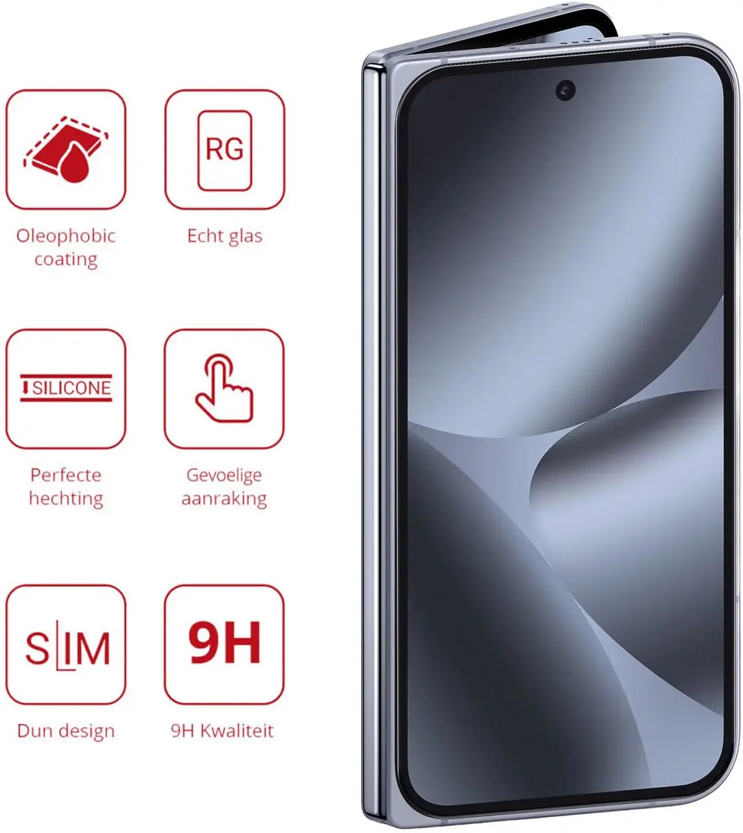 Rosso Screen Protector Google Pixel 10 Pro Fold - 9H Glas