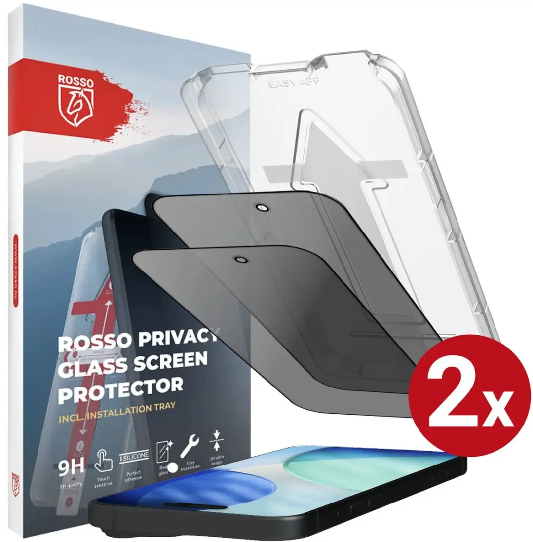 Rosso Privacy Screen Protector Geschikt voor Apple iPhone 17