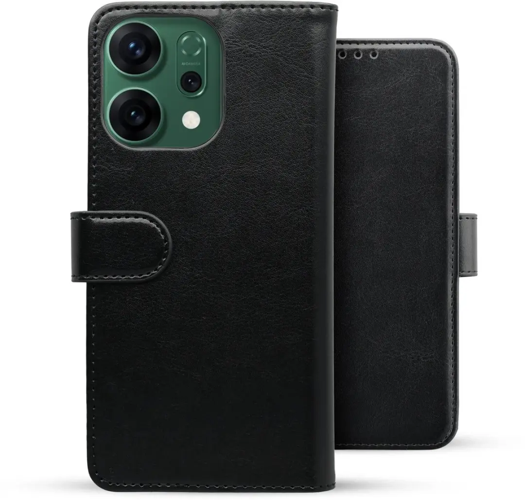 Rosso Element Wallet Book Case 224466 - Oppo Reno 14 Pro - 3 Pasjes - Zwart