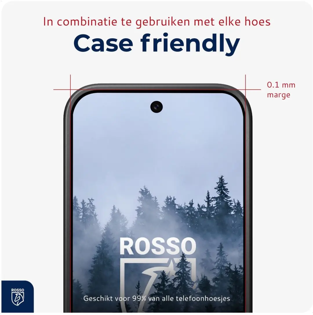 Rosso Privacy Screen Protector Samsung Galaxy S26 - 9H Glas - Installatietray