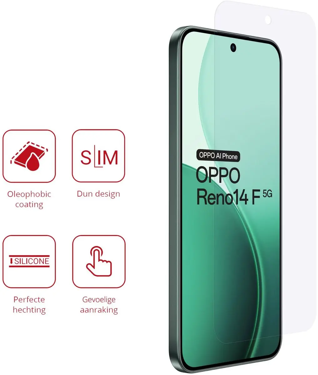 Rosso Screen Protector Oppo Reno 14 F - 2 Stuks