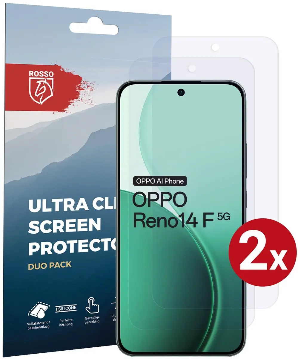 Rosso Screen Protector Geschikt voor Oppo Reno 14 F
