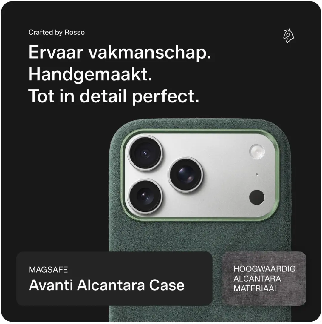 Rosso Avanti iPhone 17 Pro Hoesje - MagSafe/Qi2 - Groen