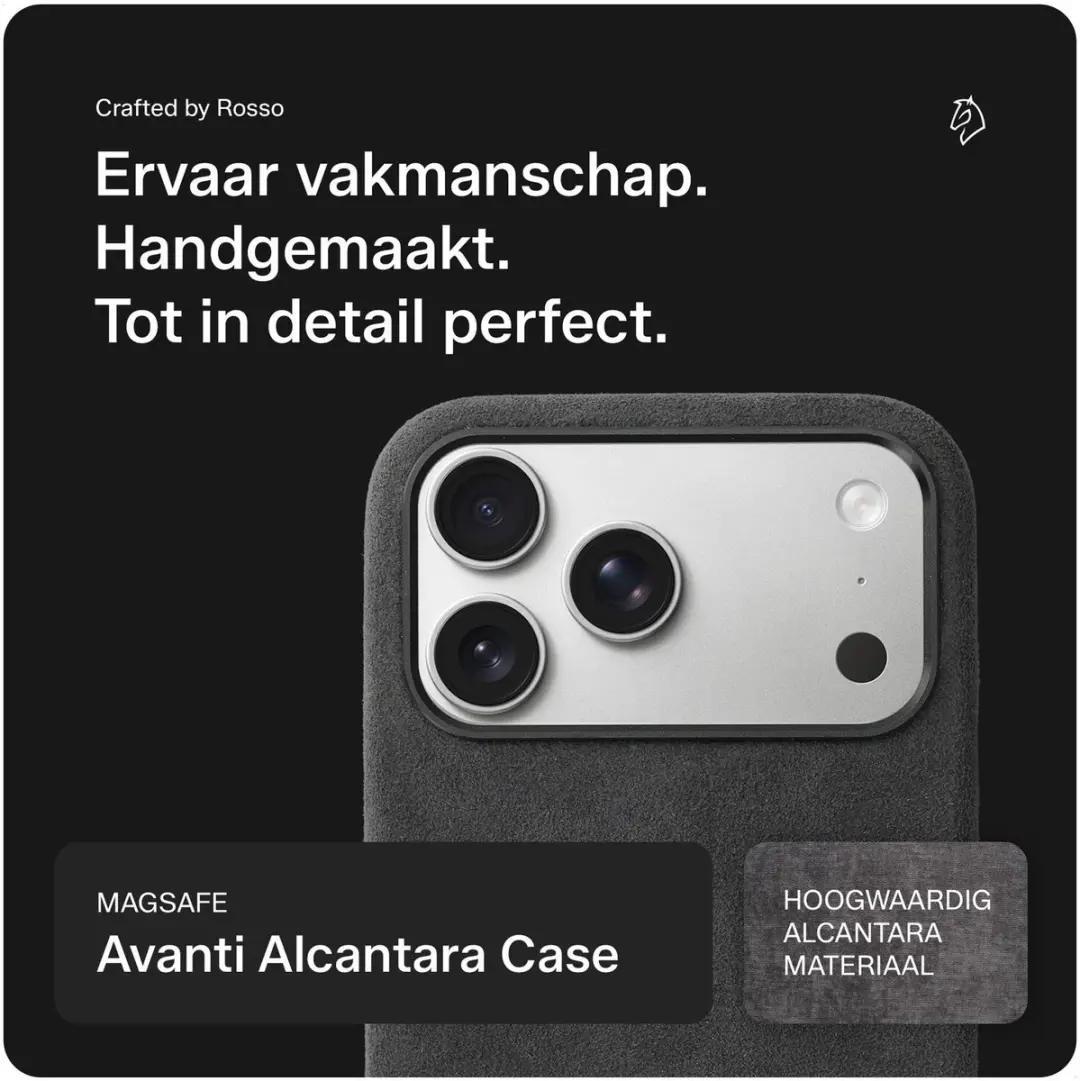 Rosso Avanti Hoesje iPhone 17 Pro Max - Grijs - MagSafe