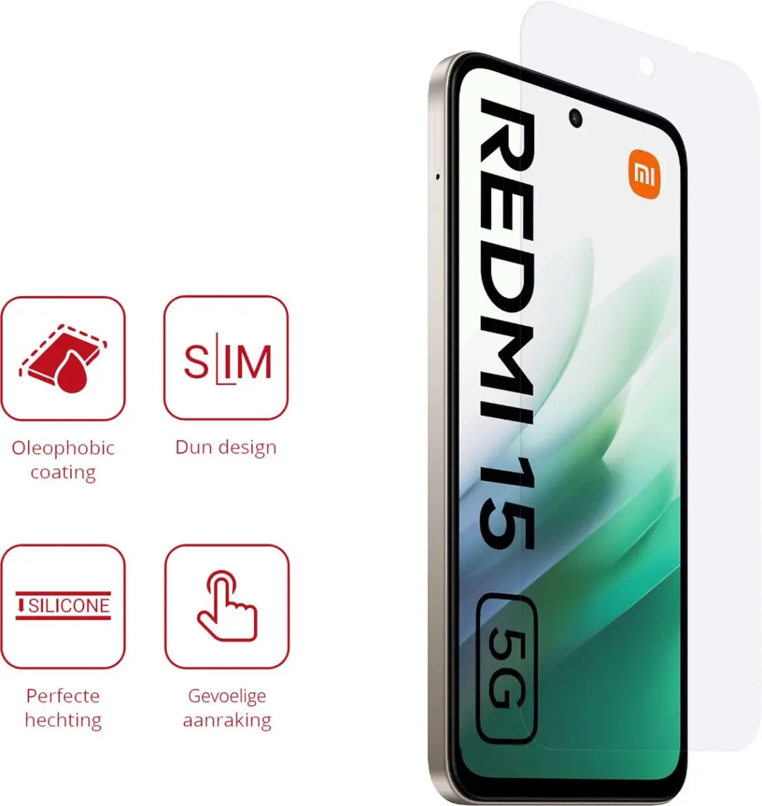 Rosso Screen Protector Xiaomi Redmi 15 (5G) - 2 Stuks