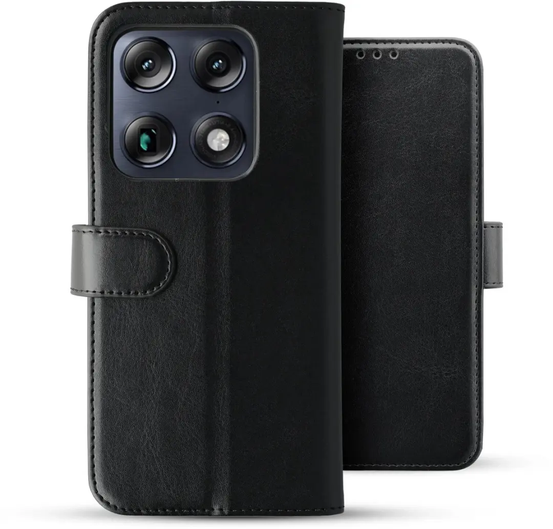 Rosso Element Wallet Book Case Motorola Signature - 3 Pasjes - Zwart