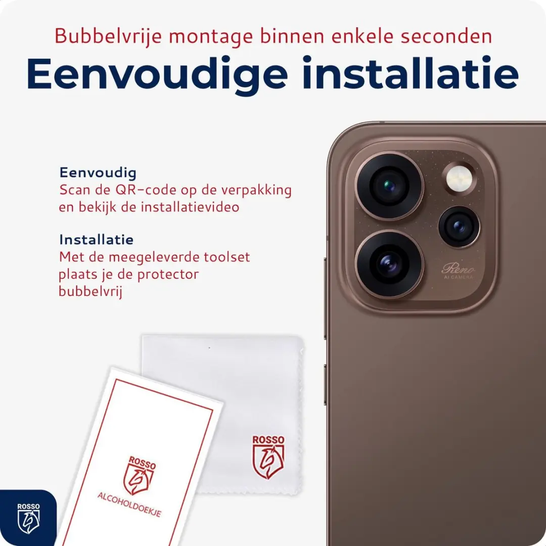 Rosso Camera Protector Oppo Reno 15 - Ultra Dun Glas - Transparant