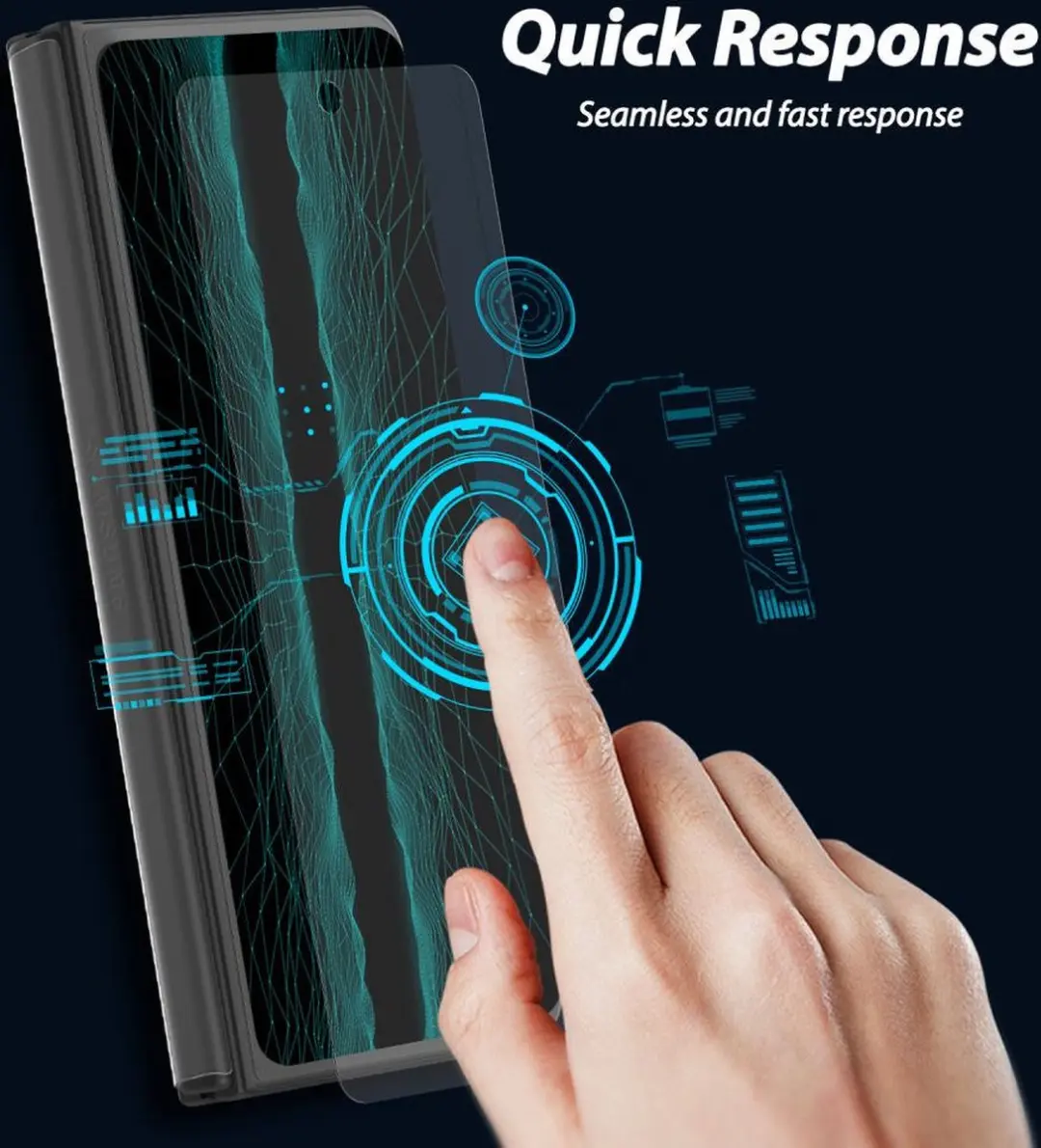 Whitestone Dome Glass Screenprotector Samsung Galaxy Z Fold 4 - 2 Stuks - afbeelding 6 van 6