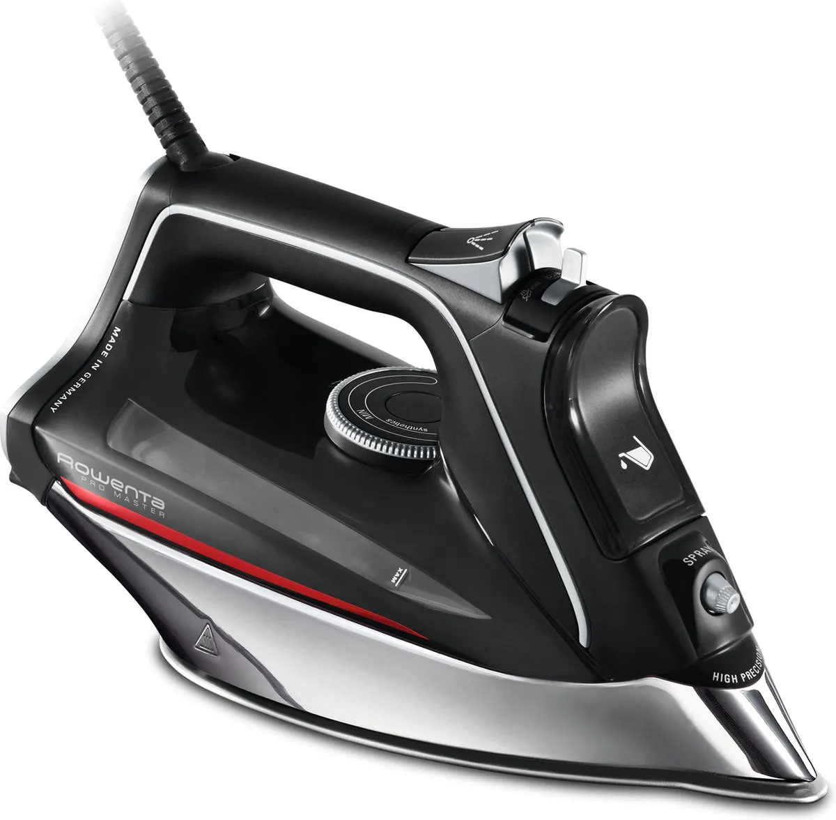 Rowenta Pro Master DW8210D1 Stoomstrijkijzer - 2800W - 0,31L - Zwart/Rood