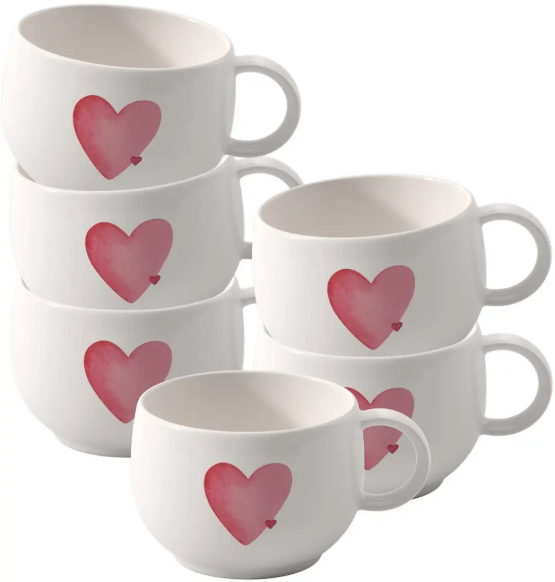 Espressotassen With Love 60 ml Set van 6