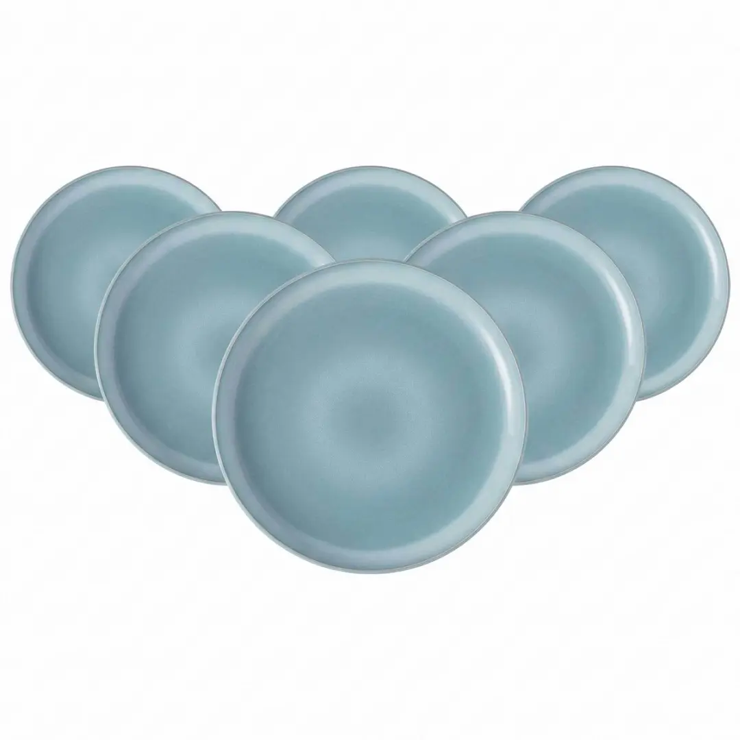 Dessertteller Perlemor Aqua ø 23,8 cm Set van 6