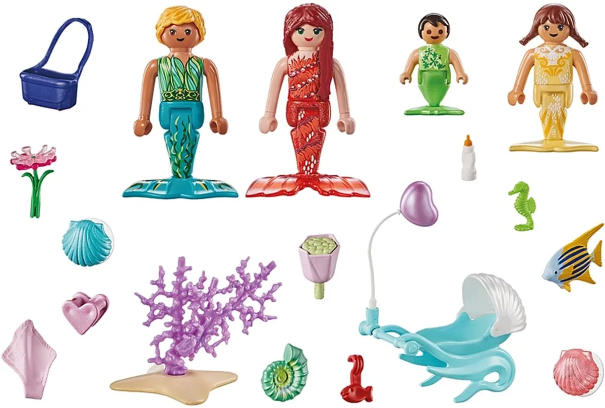 Playmobil Starter Pack Zeemeerminfamilie 71469 - Multicolor